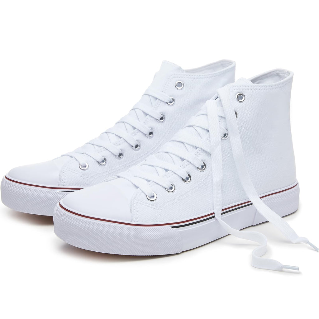 hash bubbie High Top Canvas Sneakers Fashion Walking Shoes | high tops non slip on walking breathable casual comfortable lace up tennis shoes