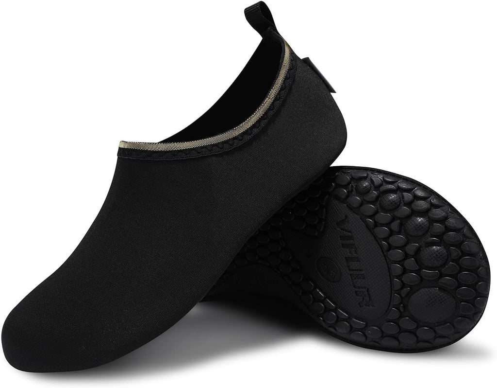 VIFUUR Water Shoes for Men Women Barefoot Quick Dry Aqua Socks Slip On | Lightweight, Breathable Upper, Flexible Sole, Drainage Design, Easy Slip-On Fit for Water Activities