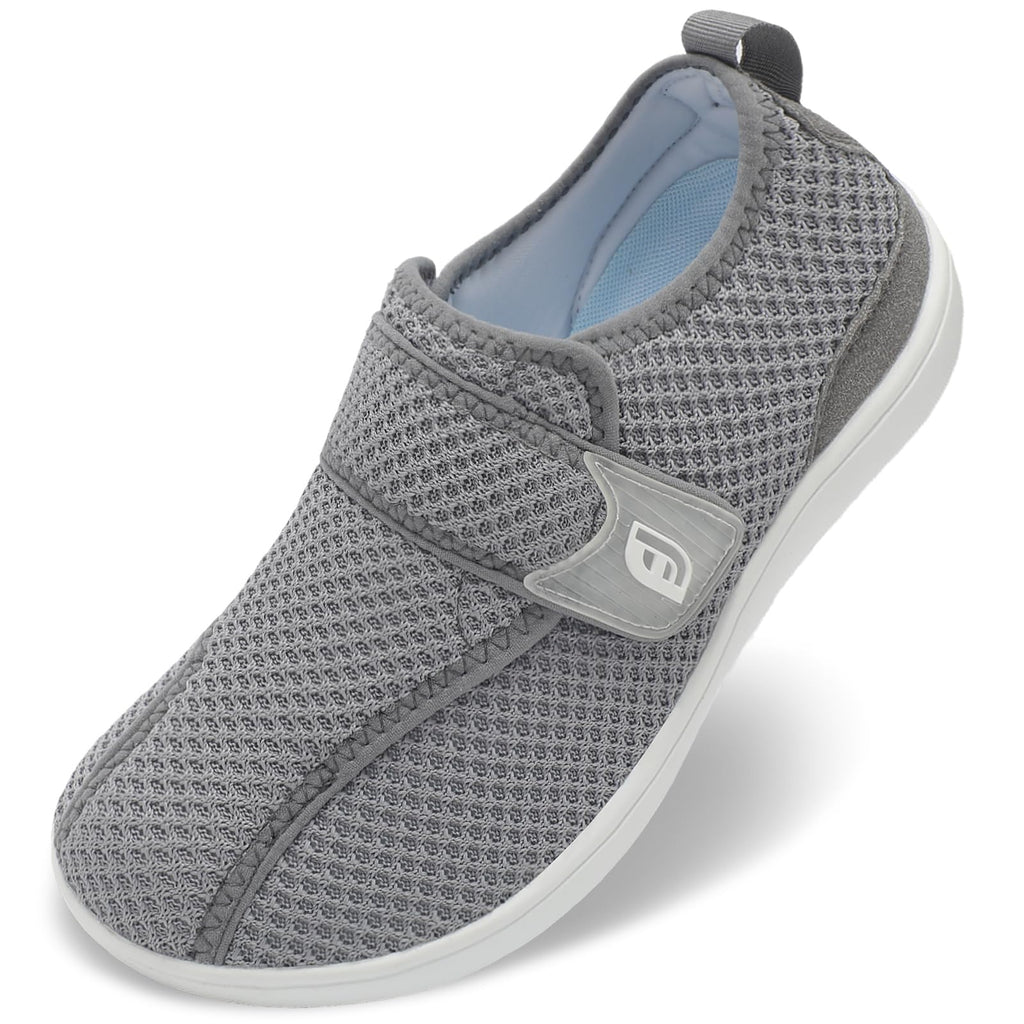 JOINFREE Diabetic Wide Walking Shoes Adjustable Upper for Women and Men | Wide Toe Box, Easy Entry, Zero Drop Non Slip Sole, Breathable Upper, Daily Wear, Swollen Feet, Edema, High Instep, Elderly