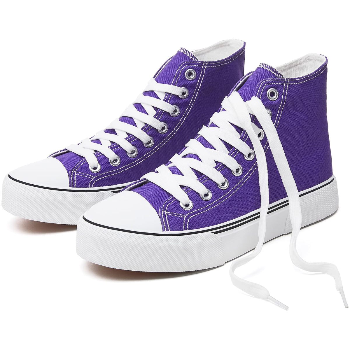 hash bubbie High Top Canvas Sneakers Fashion Walking Shoes | high tops non slip on walking breathable casual comfortable lace up tennis shoes