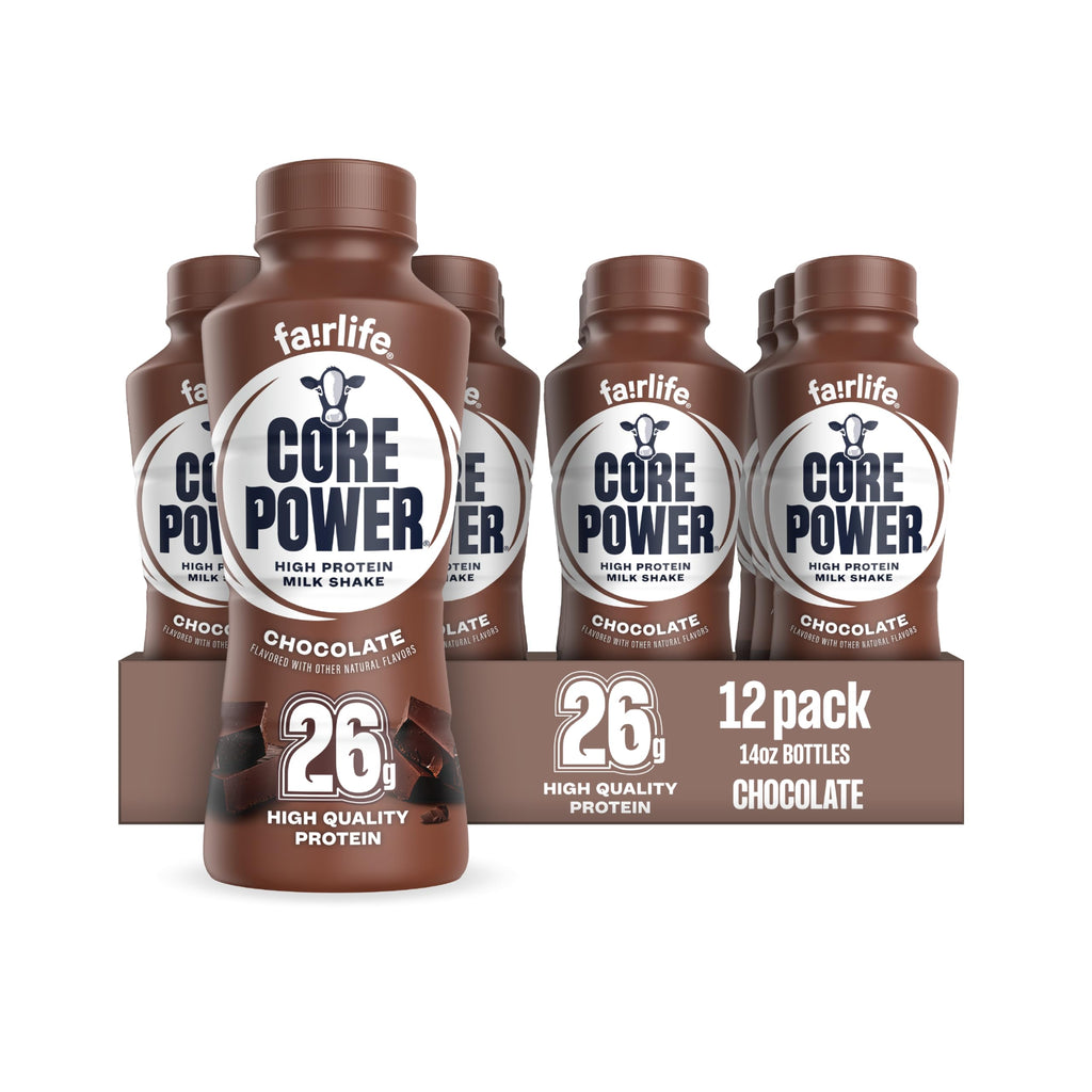 Core Power Fairlife 26g Protein Milk Shakes, Ready To Drink for Workout Recovery Liquid, Vanilla, 14 Fl Oz Bottle, kosher (Pack of 12)