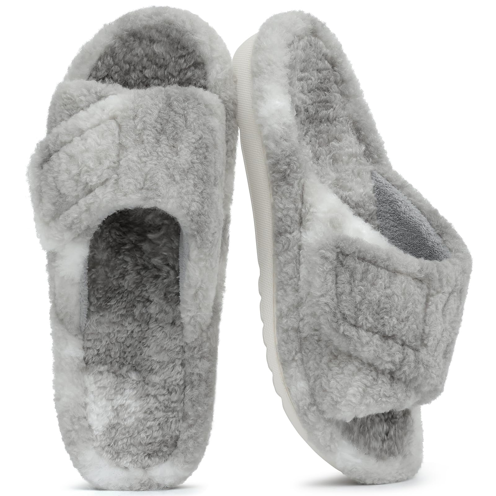 Unisex Orthopedic Slippers Arch Support Open Toe Shoes | Comfortable House Shoes Featuring Adjustable Straps, Cushioned Footbed and Soft Fit for Everyday Indoor and Outdoor Wear