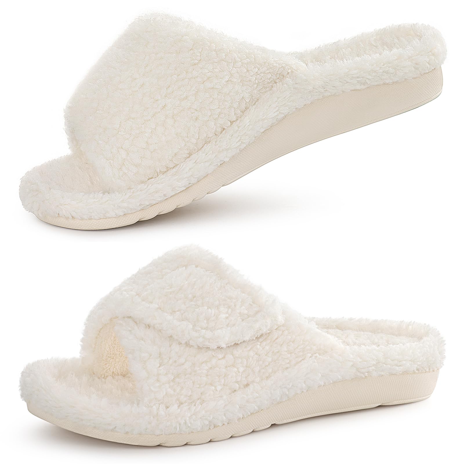 Unisex Orthopedic Slippers Arch Support Open Toe Shoes | Comfortable House Shoes Featuring Adjustable Straps, Cushioned Footbed and Soft Fit for Everyday Indoor and Outdoor Wear