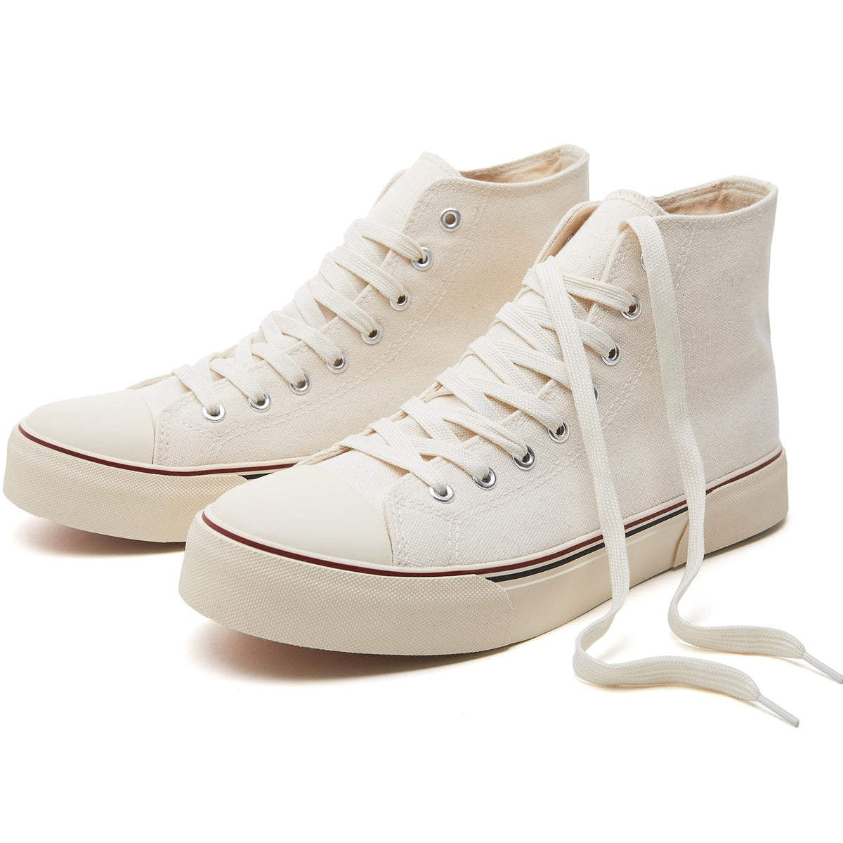 hash bubbie High Top Canvas Sneakers Fashion Walking Shoes | high tops non slip on walking breathable casual comfortable lace up tennis shoes
