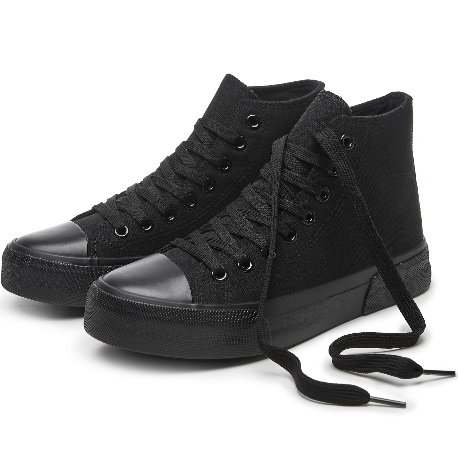 hash bubbie High Top Canvas Sneakers Fashion Walking Shoes | high tops non slip on walking breathable casual comfortable lace up tennis shoes