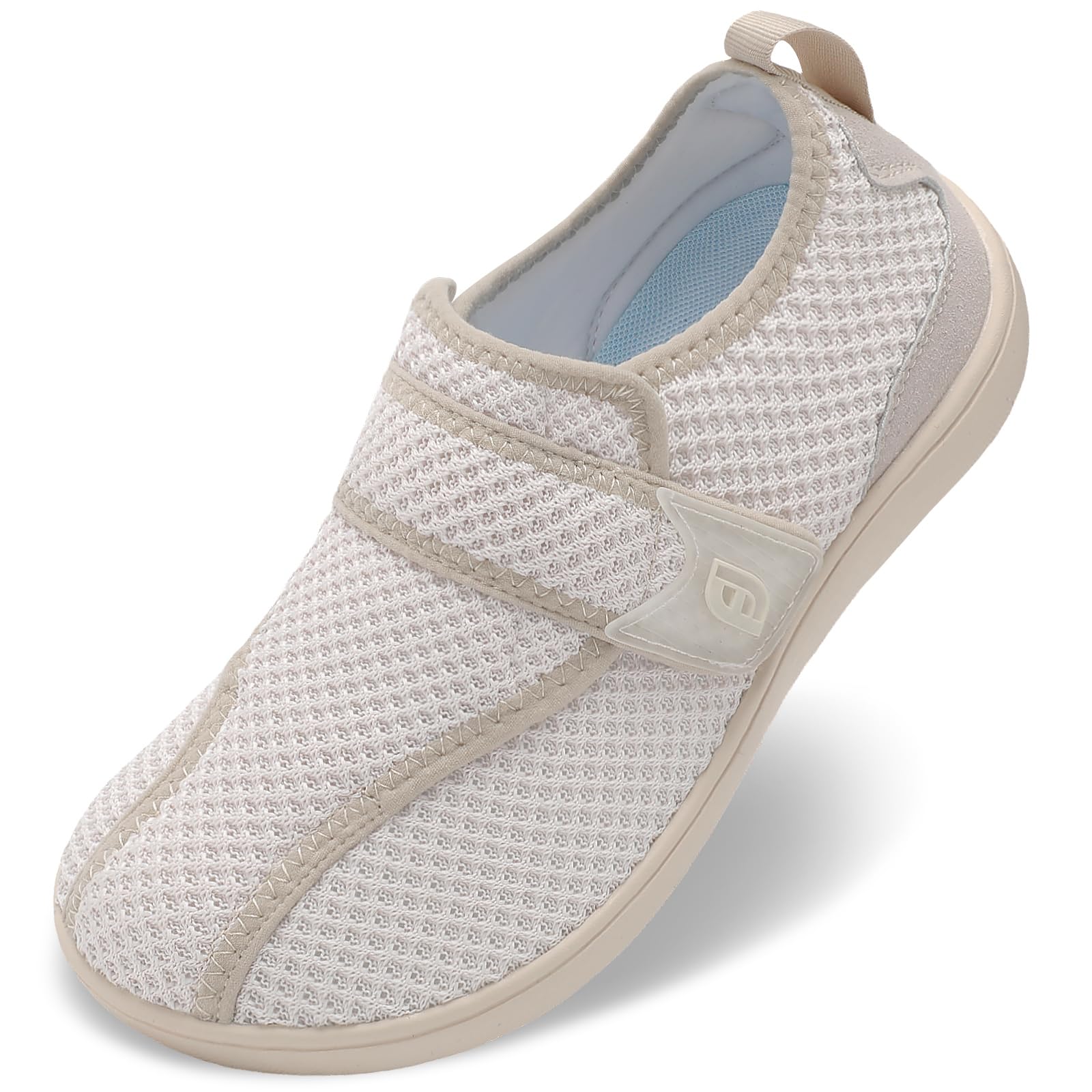JOINFREE Diabetic Wide Walking Shoes Adjustable Upper for Women and Men | Wide Toe Box, Easy Entry, Zero Drop Non Slip Sole, Breathable Upper, Daily Wear, Swollen Feet, Edema, High Instep, Elderly