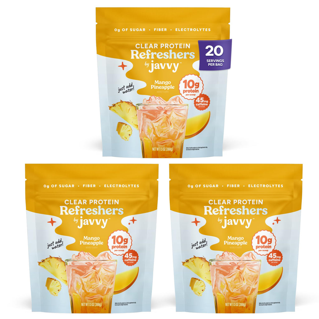 Javvy Clear Protein Powder with Clear Whey Protein, Pineapple Mango