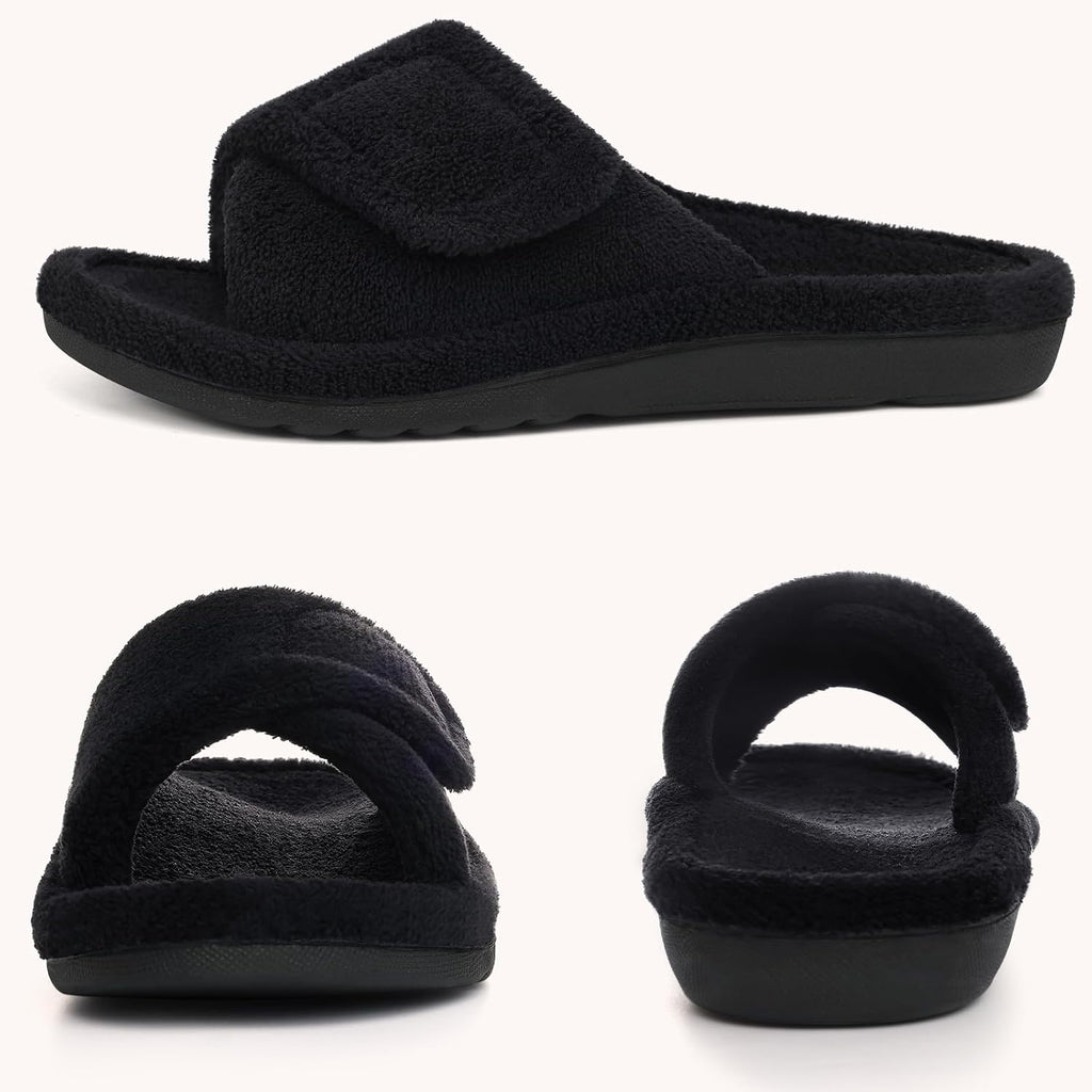 Unisex Orthopedic Slippers Arch Support Open Toe Shoes | Comfortable House Shoes Featuring Adjustable Straps, Cushioned Footbed and Soft Fit for Everyday Indoor and Outdoor Wear