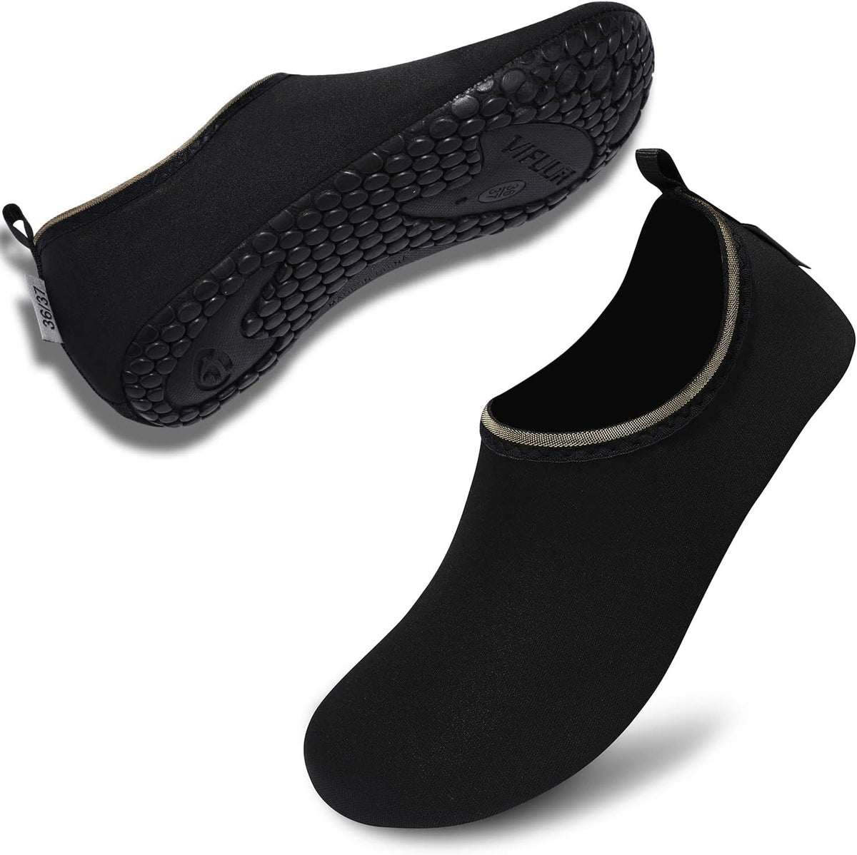 VIFUUR Water Shoes for Men Women Barefoot Quick Dry Aqua Socks Slip On | Lightweight, Breathable Upper, Flexible Sole, Drainage Design, Easy Slip-On Fit for Water Activities