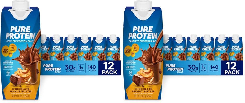 Pure Protein Vanilla Protein Shake, 30g Complete Protein, 12 Ct