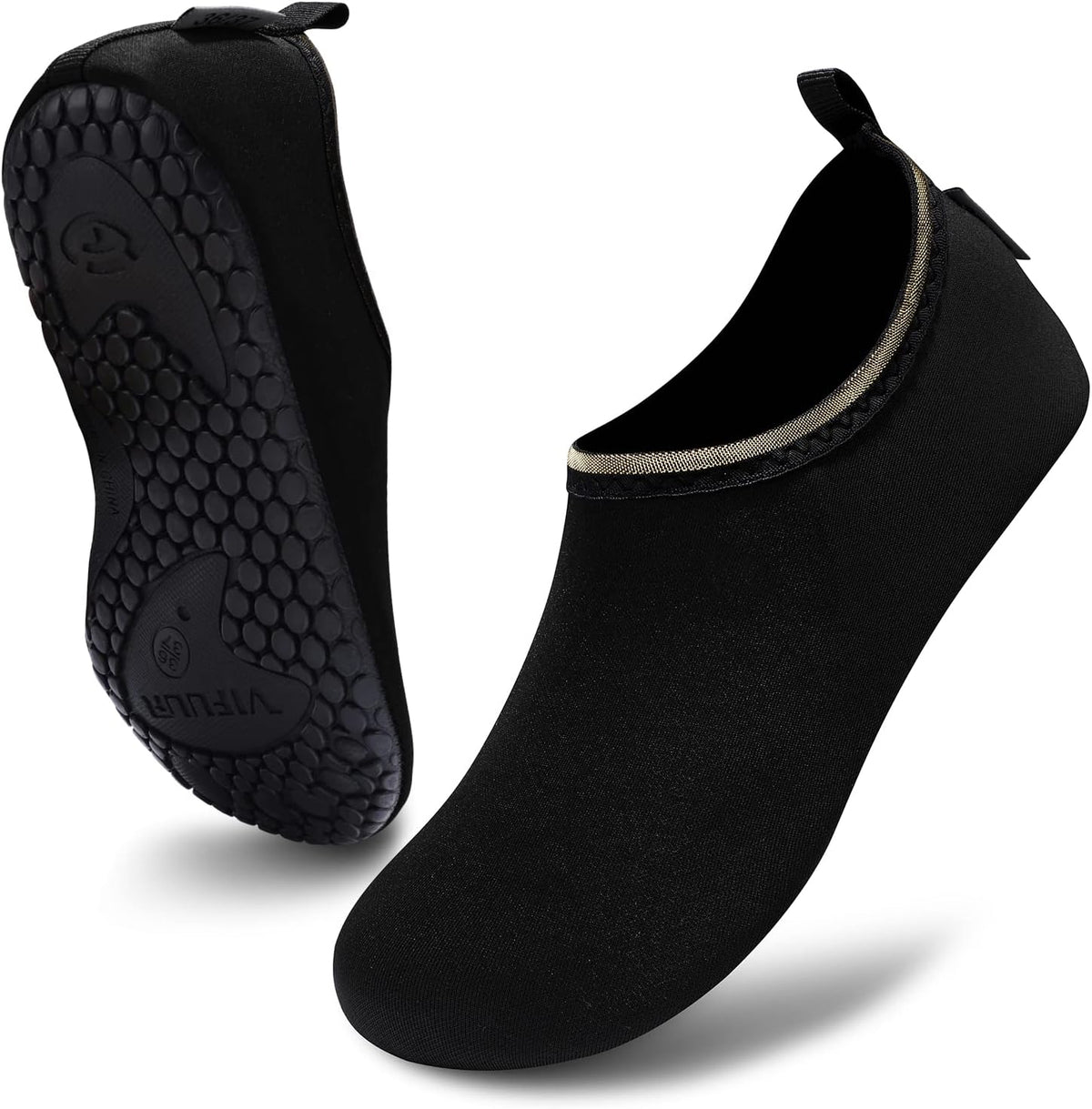 VIFUUR Water Shoes for Men Women Barefoot Quick Dry Aqua Socks Slip On | Lightweight, Breathable Upper, Flexible Sole, Drainage Design, Easy Slip-On Fit for Water Activities