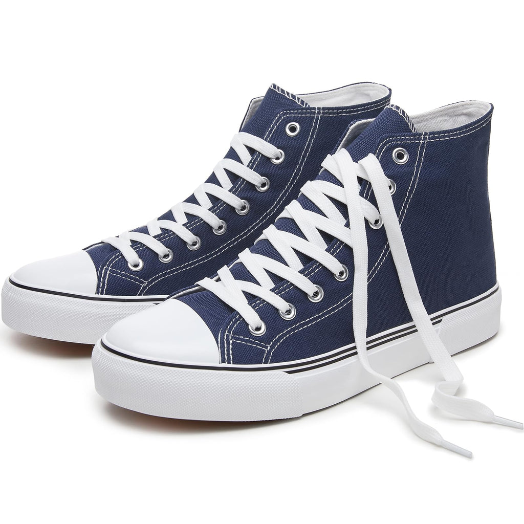 hash bubbie High Top Canvas Sneakers Fashion Walking Shoes | high tops non slip on walking breathable casual comfortable lace up tennis shoes