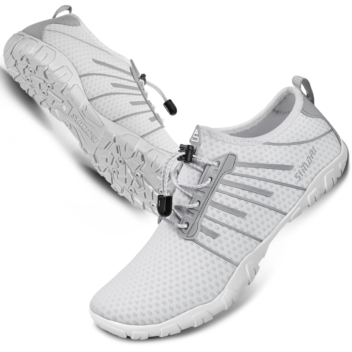 SIMARI Water Shoes for Women Men - Barefoot Quick-Dry Aqua Socks | Lightweight Swim Shoes for Surfing, Swimming, Beach Sports, Kayaking, Diving | Non-Slip Design