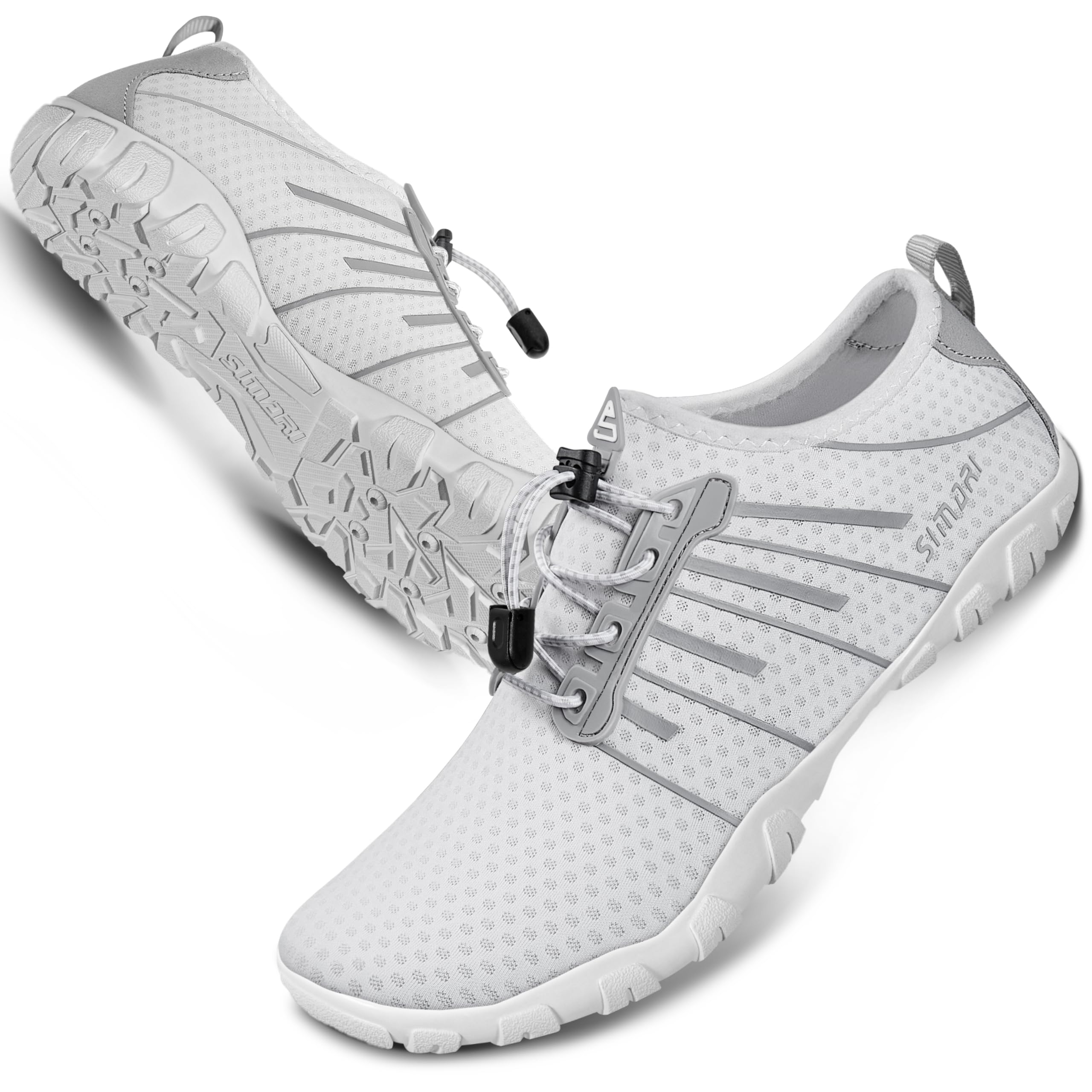SIMARI Water Shoes for Women Men - Barefoot Quick-Dry Aqua Socks | Lightweight Swim Shoes for Surfing, Swimming, Beach Sports, Kayaking, Diving | Non-Slip Design
