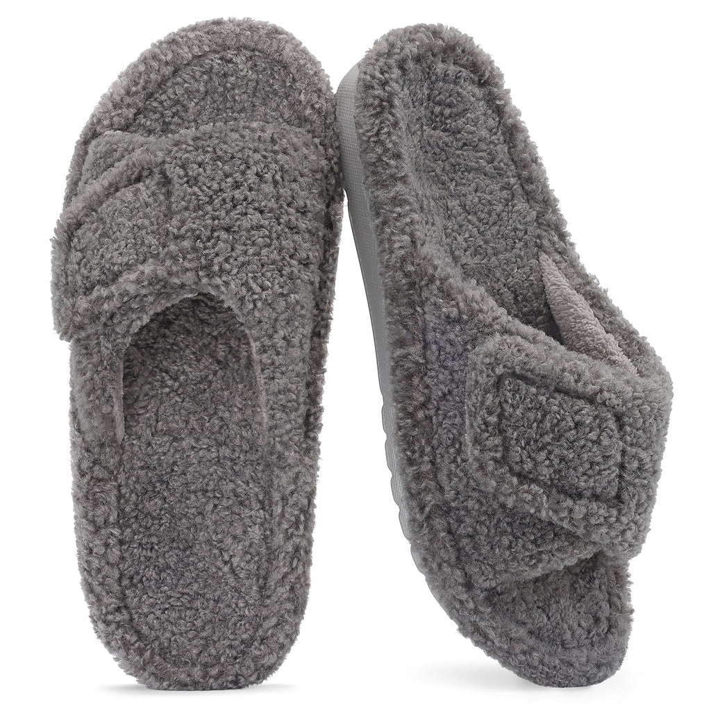 Unisex Orthopedic Slippers Arch Support Open Toe Shoes | Comfortable House Shoes Featuring Adjustable Straps, Cushioned Footbed and Soft Fit for Everyday Indoor and Outdoor Wear