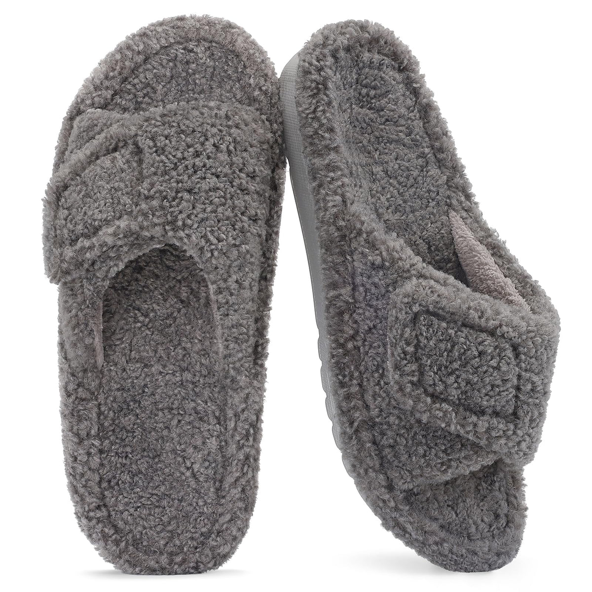 Unisex Orthopedic Slippers Arch Support Open Toe Shoes | Comfortable House Shoes Featuring Adjustable Straps, Cushioned Footbed and Soft Fit for Everyday Indoor and Outdoor Wear