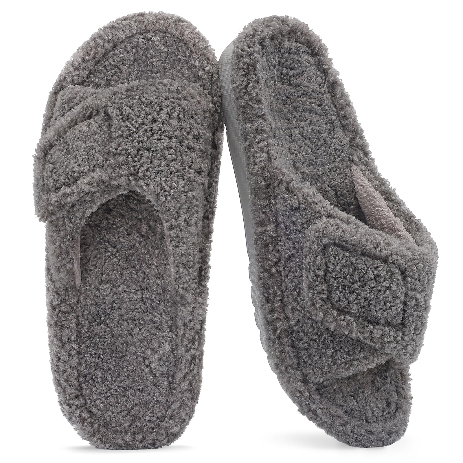 Unisex Orthopedic Slippers Arch Support Open Toe Shoes | Comfortable House Shoes Featuring Adjustable Straps, Cushioned Footbed and Soft Fit for Everyday Indoor and Outdoor Wear
