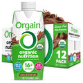 ORGAIN Organic Creamy Chocolate Fudge Shake 12 Pack, 11 FZ