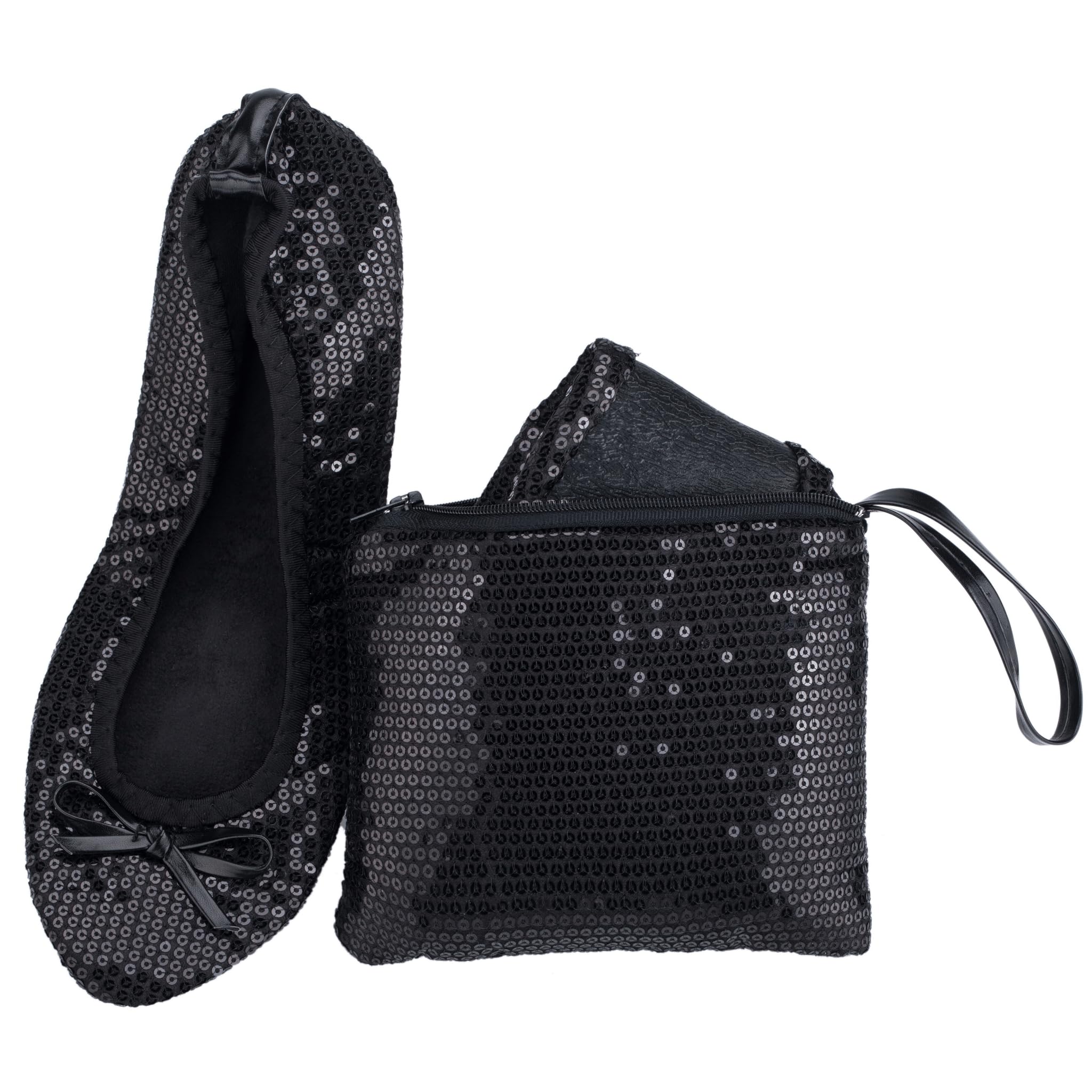 Women's Foldable Ballet Flats, Travel & Wedding Shoes, Fit in Your Purse