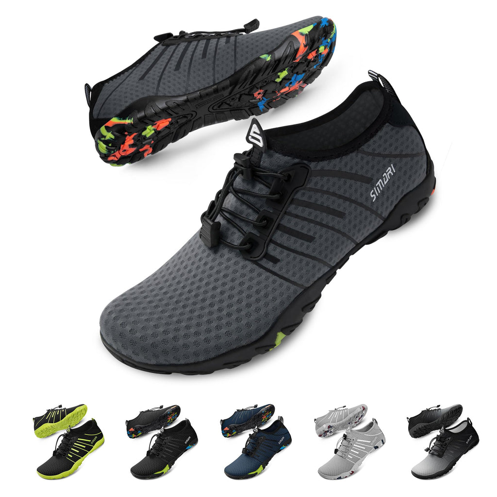 SIMARI Water Shoes for Women Men - Barefoot Quick-Dry Aqua Socks | Lightweight Swim Shoes for Surfing, Swimming, Beach Sports, Kayaking, Diving | Non-Slip Design