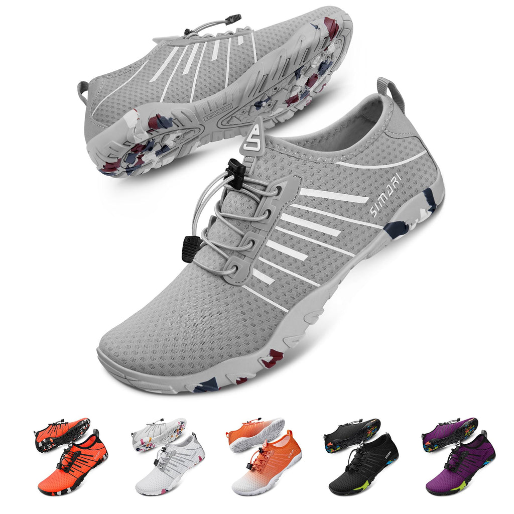 SIMARI Water Shoes for Women Men - Barefoot Quick-Dry Aqua Socks | Lightweight Swim Shoes for Surfing, Swimming, Beach Sports, Kayaking, Diving | Non-Slip Design