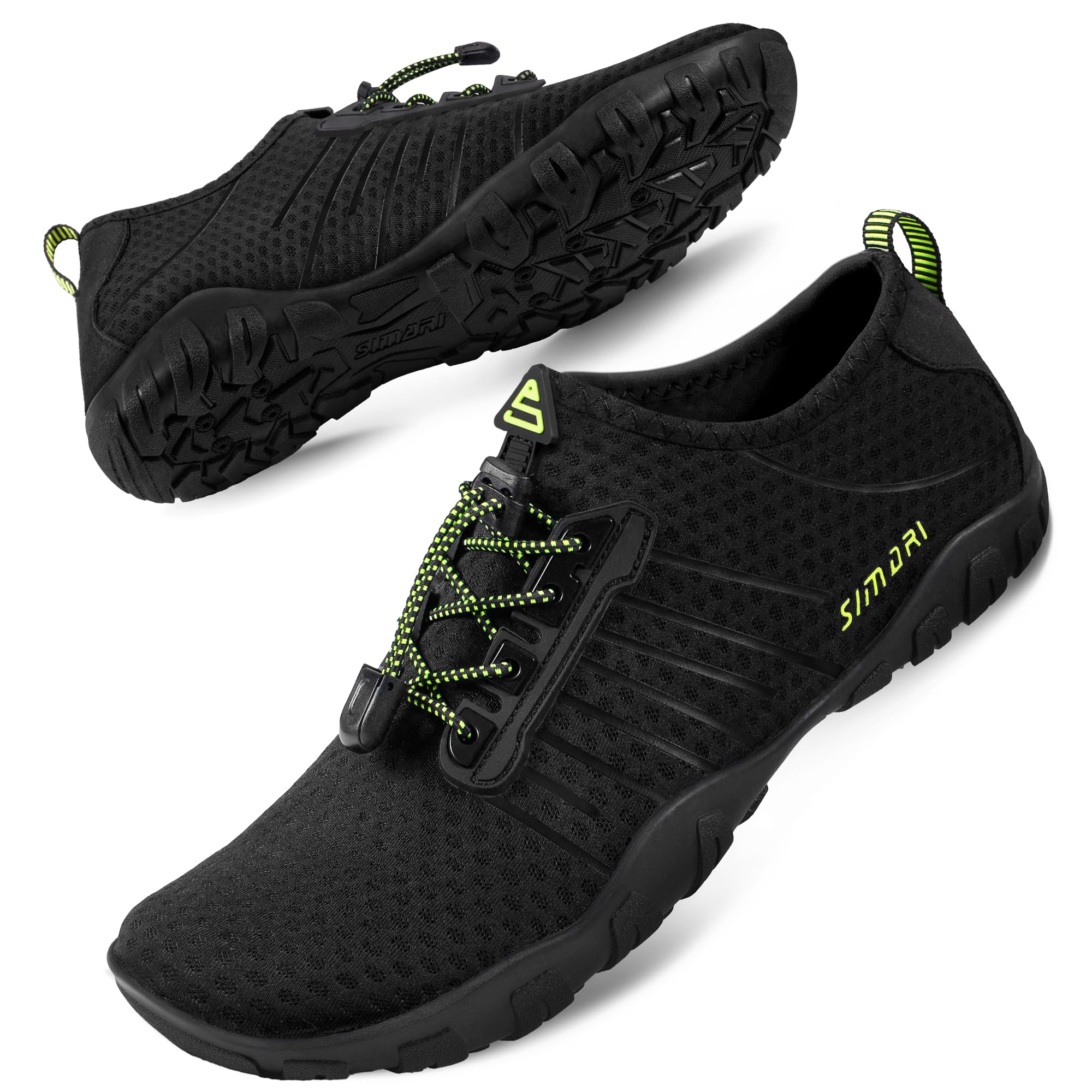 SIMARI Water Shoes for Women Men - Barefoot Quick-Dry Aqua Socks | Lightweight Swim Shoes for Surfing, Swimming, Beach Sports, Kayaking, Diving | Non-Slip Design