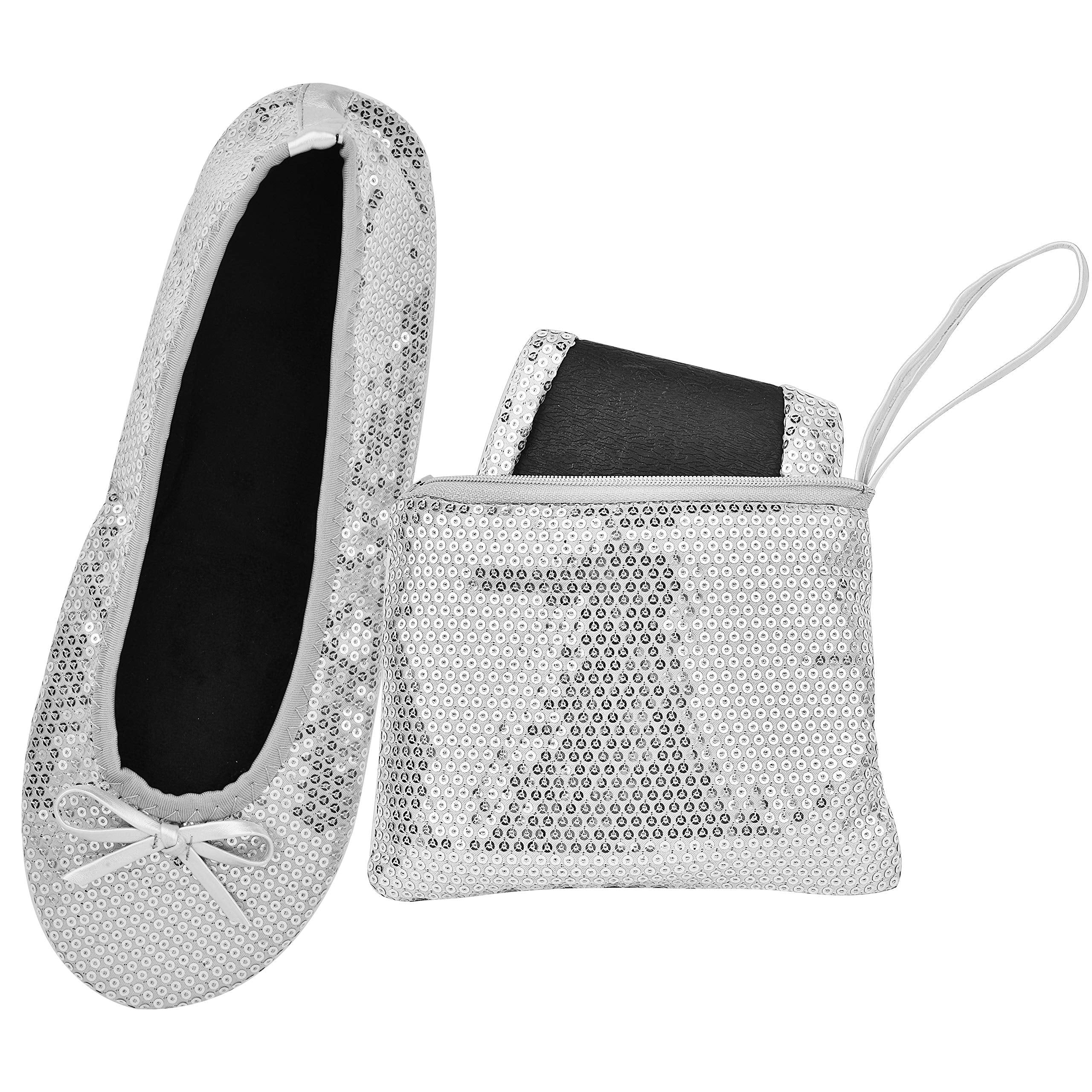 Women's Foldable Ballet Flats, Travel & Wedding Shoes, Fit in Your Purse